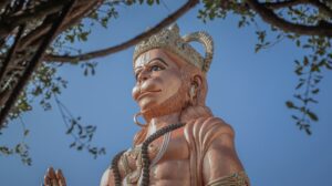 hanuman chalisa on bed